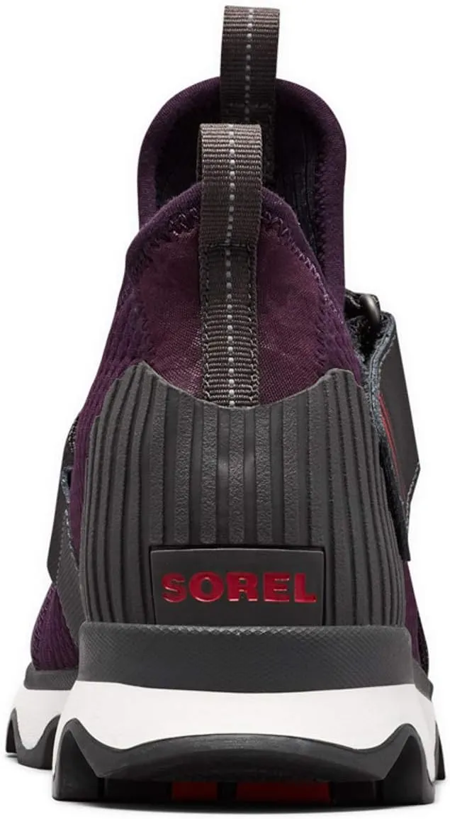SOREL - Women’s Kinetic Sneak, Knit Sneaker with Scalloped Sole and Stretch Straps