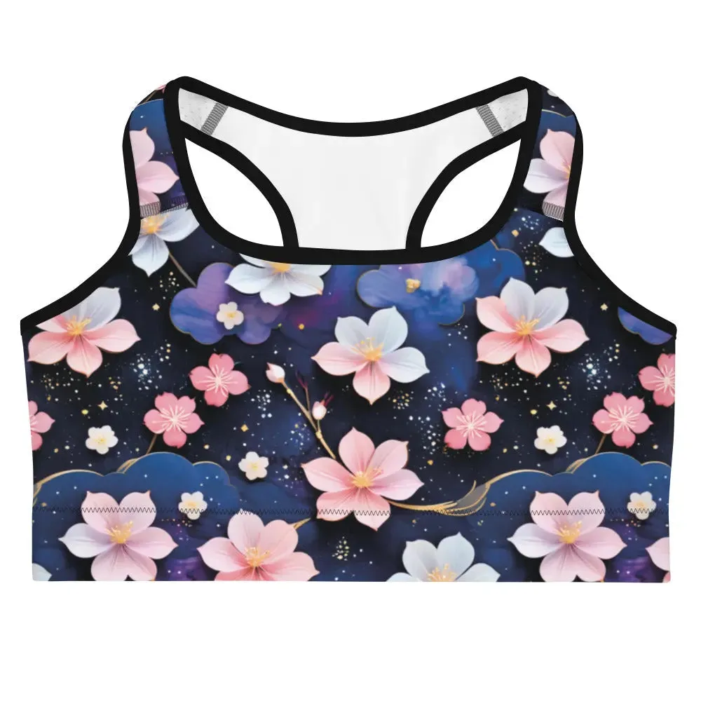 Sports bra - Midnight Sakura