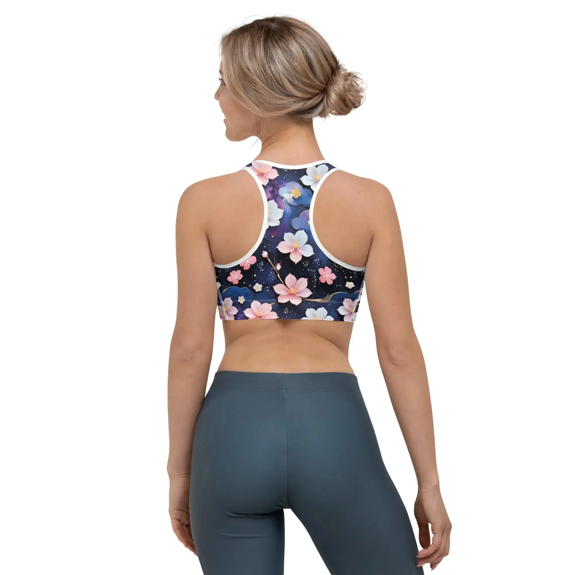 Sports bra - Midnight Sakura