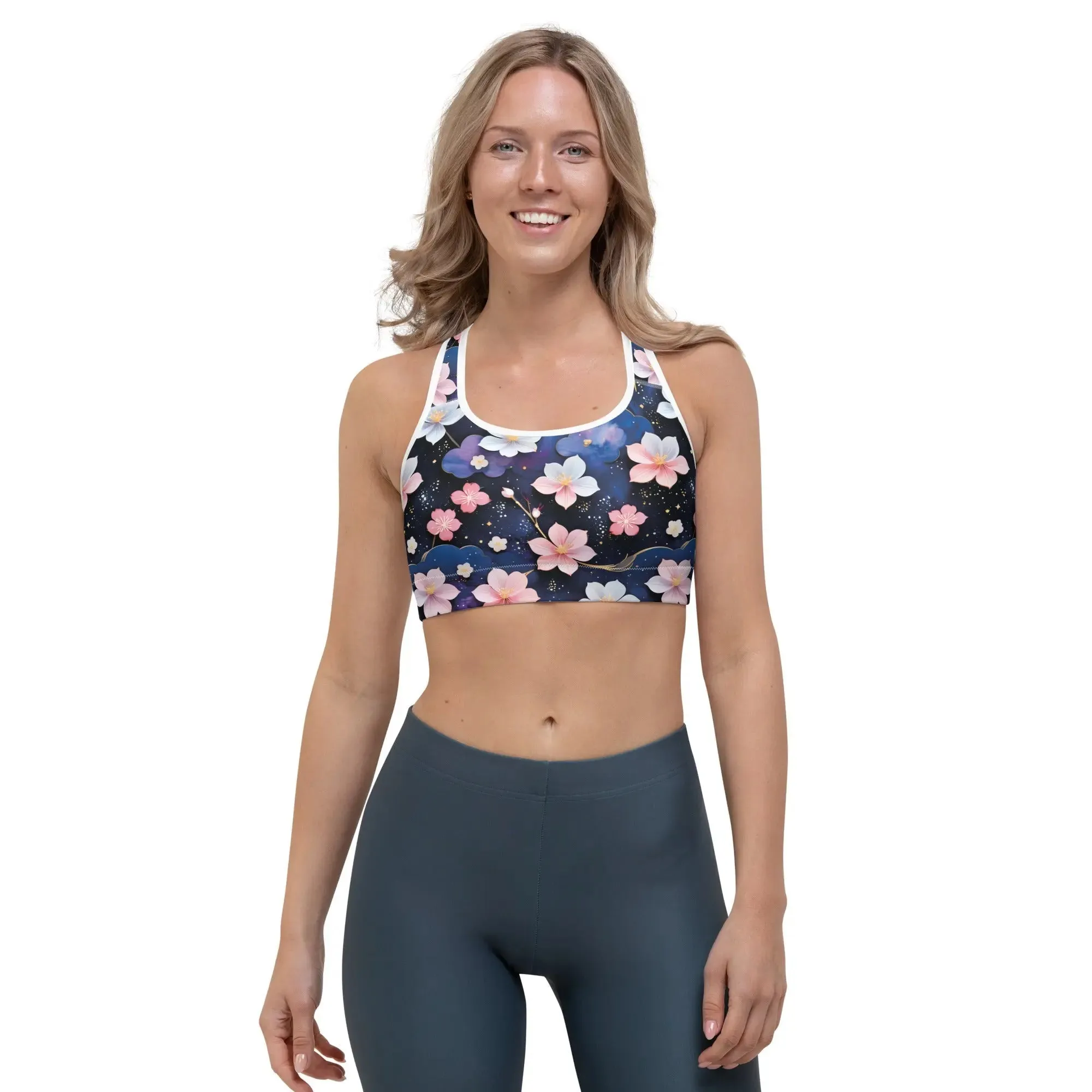 Sports bra - Midnight Sakura