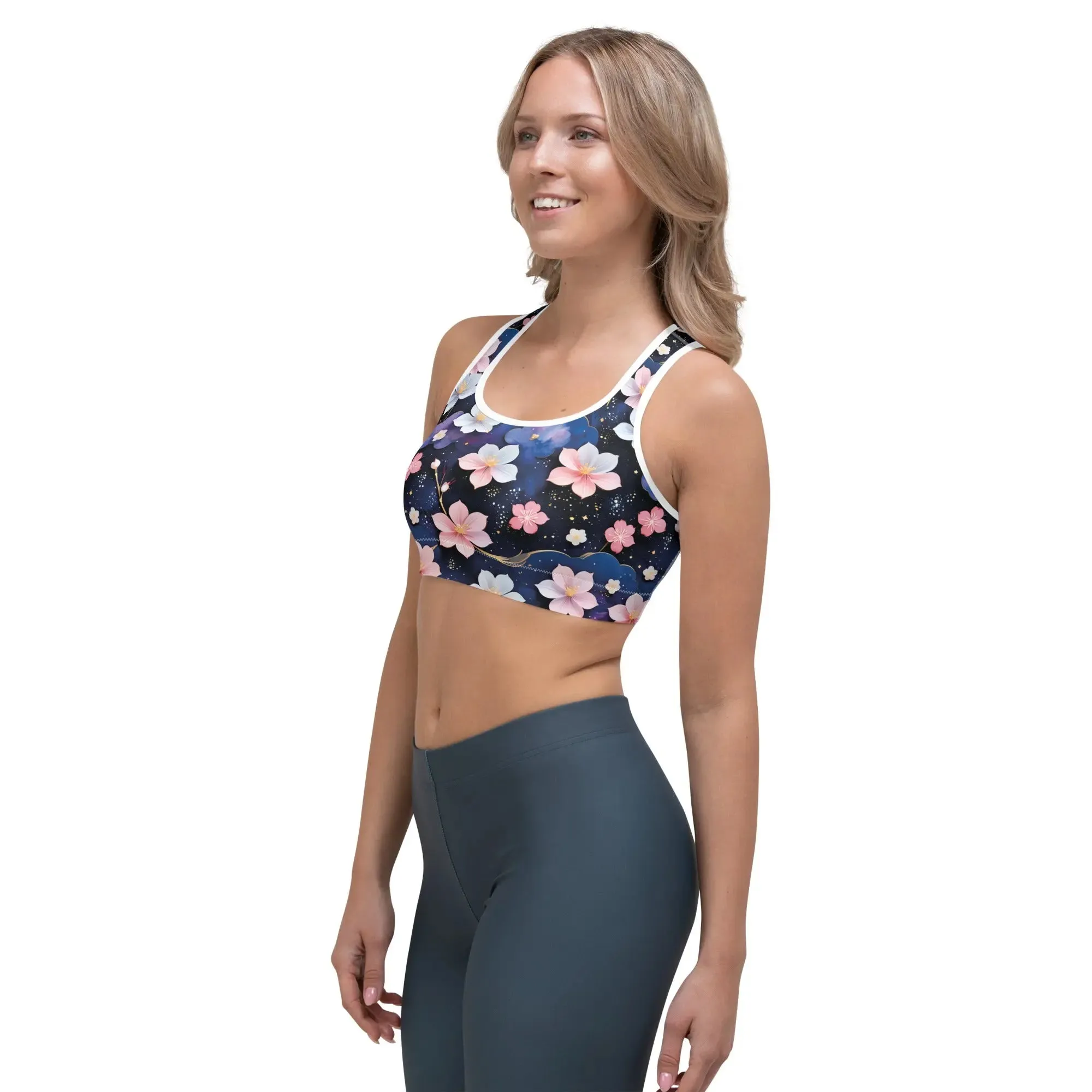 Sports bra - Midnight Sakura