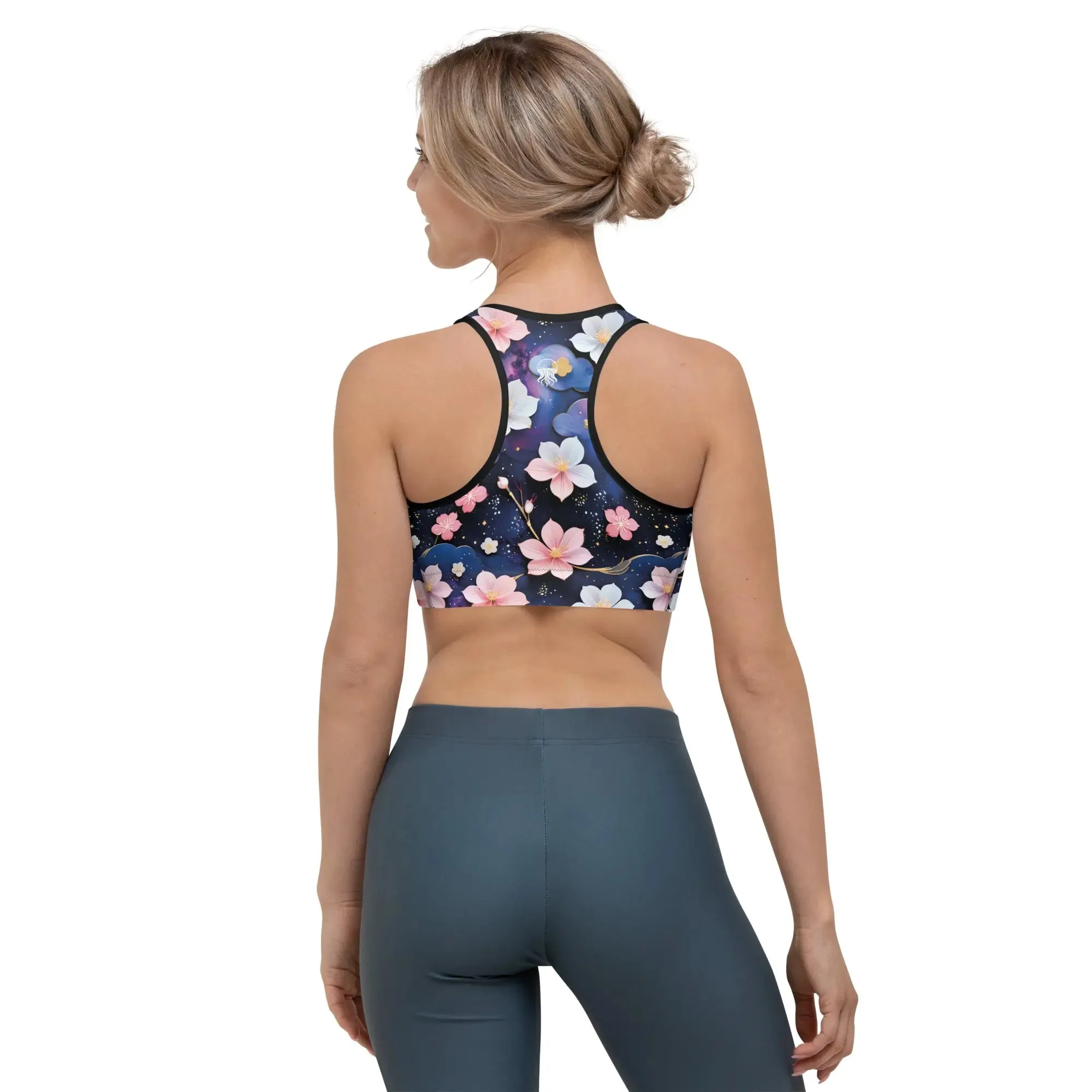 Sports bra - Midnight Sakura