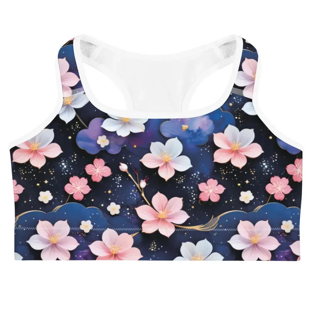 Sports bra - Midnight Sakura