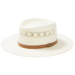 Stetson Brentwood Vented Shantung Straw Wide Brim Gambler