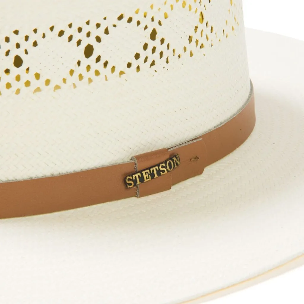 Stetson Brentwood Vented Shantung Straw Wide Brim Gambler
