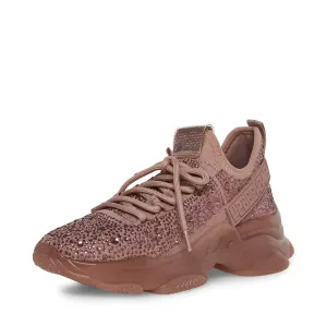 Streamlined Fashion Top Low Heel Up Madden Mauve Steve Sneaker Maxima Super affordable Lace Chunky Rhinestone