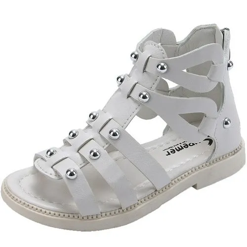 Summer Roman Sandals Girls Gladiator Boots Narrow Band Fashion