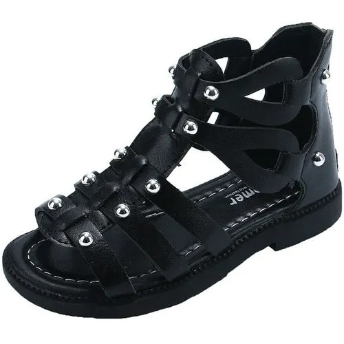 Summer Roman Sandals Girls Gladiator Boots Narrow Band Fashion