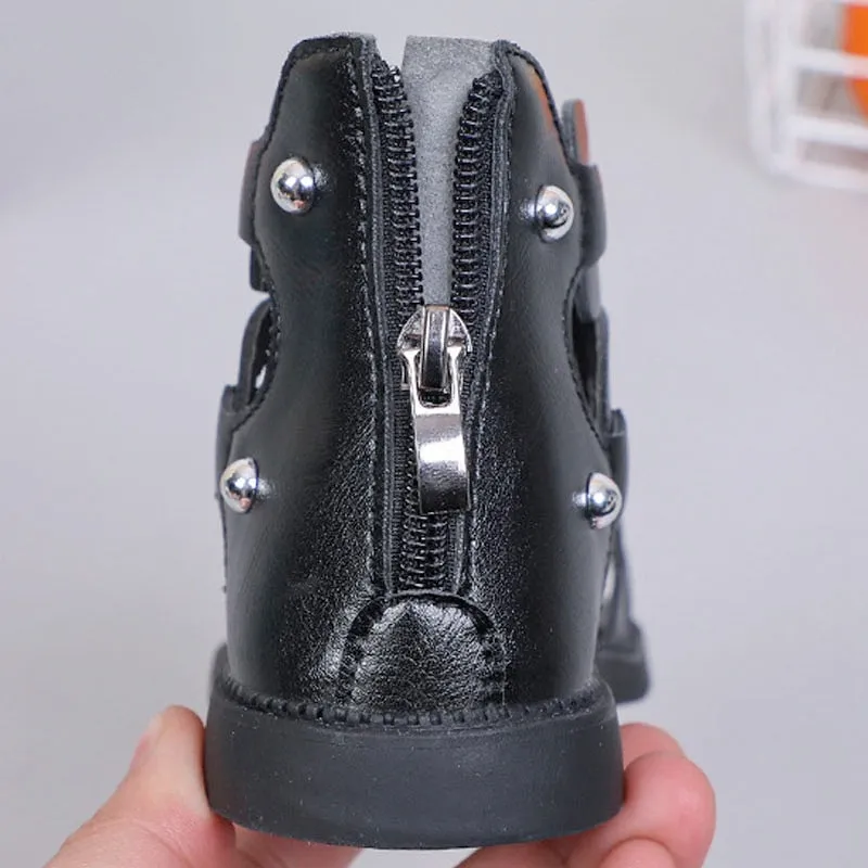 Summer Roman Sandals Girls Gladiator Boots Narrow Band Fashion