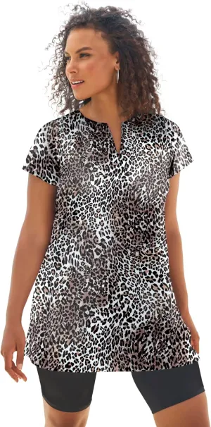Swimsuits For All Women's Chlorine Resistant Swim Tunic (Plus