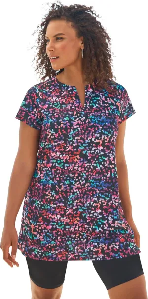 Swimsuits For All Women's Chlorine Resistant Swim Tunic (Plus