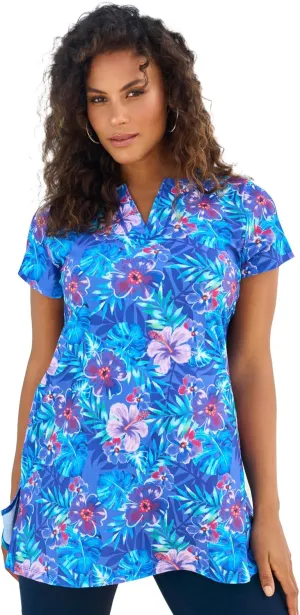 Swimsuits For All Women's Chlorine Resistant Swim Tunic (Plus
