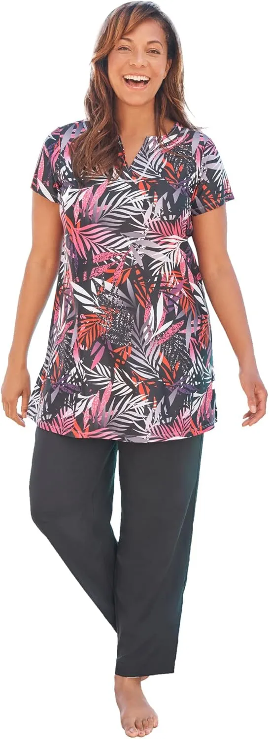 Swimsuits For All Women's Chlorine Resistant Swim Tunic (Plus