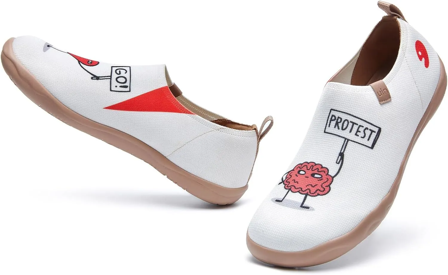 UIN Women's Art Travel Shoes Toledo Ⅰ Knit Slip On Comfort Sneaker Art Series