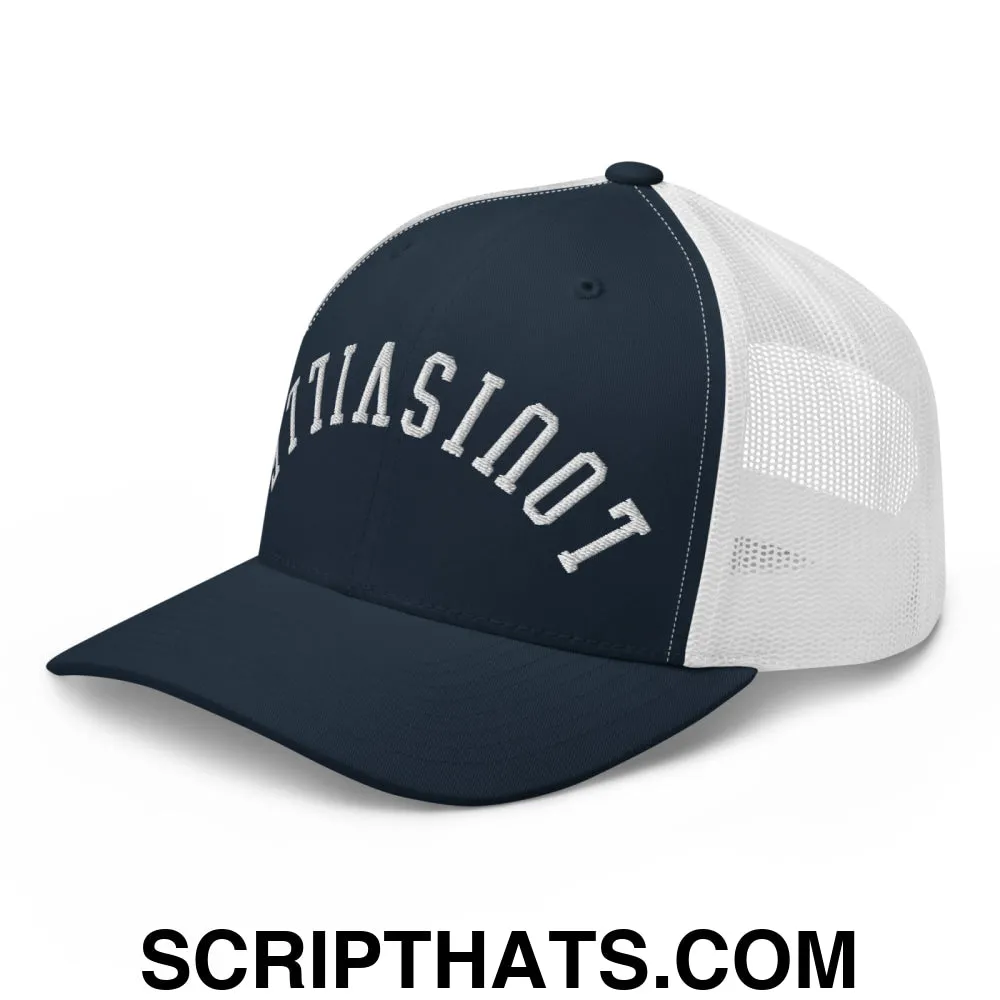 Upside Down Louisville Embroidered Mesh Trucker Hat