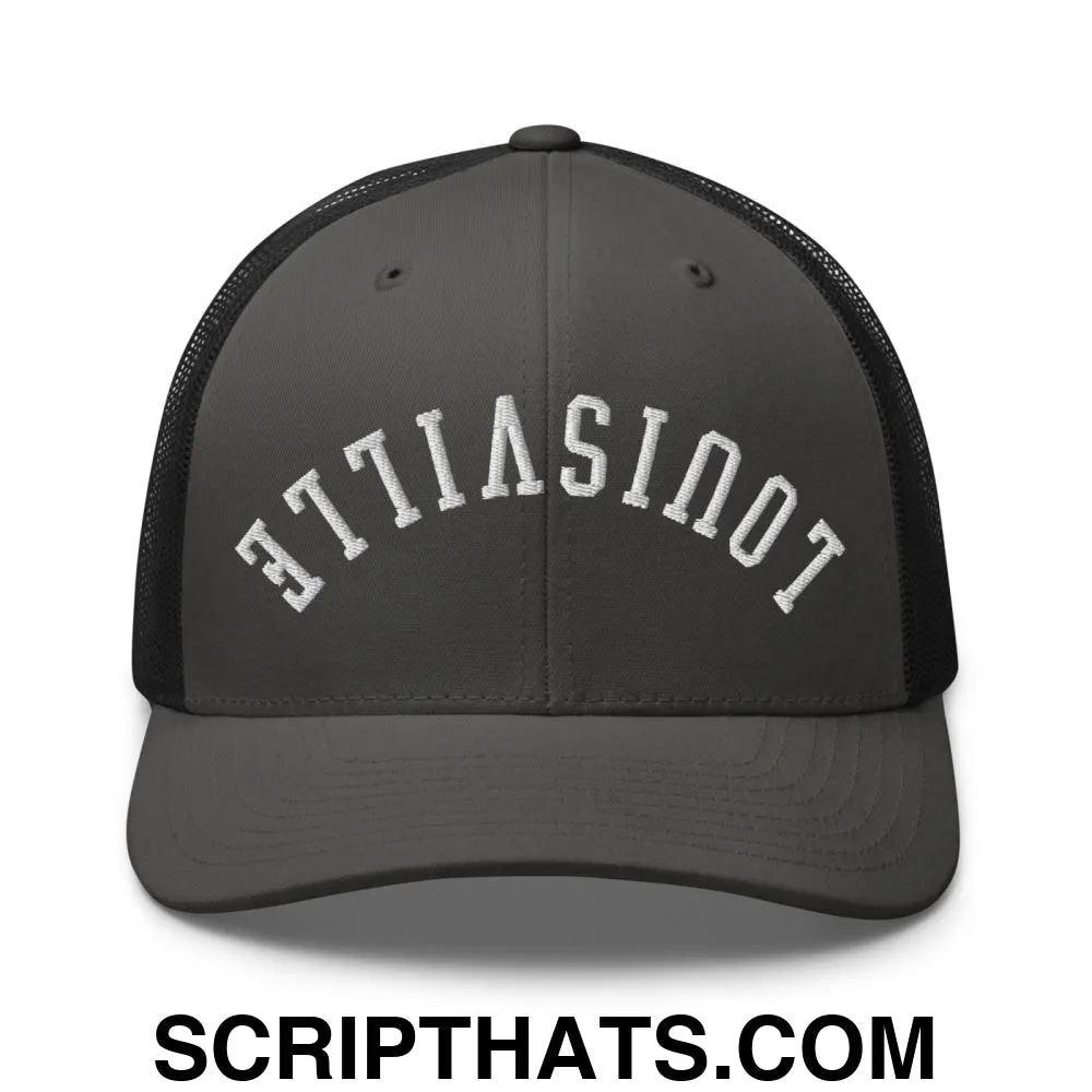 Upside Down Louisville Embroidered Mesh Trucker Hat