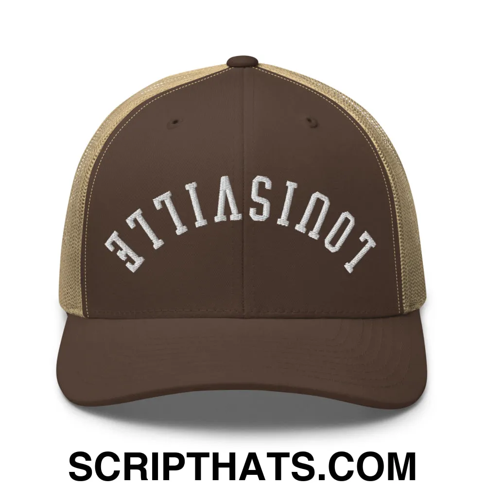 Upside Down Louisville Embroidered Mesh Trucker Hat