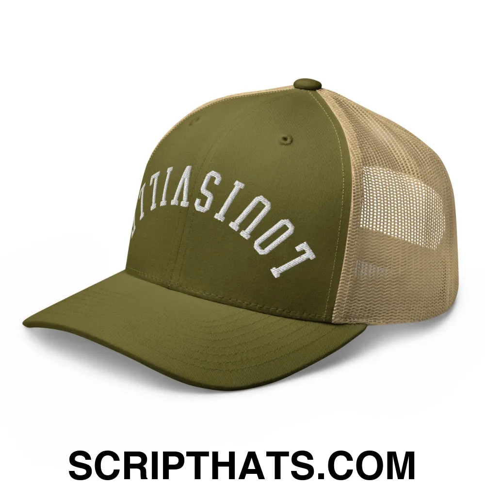 Upside Down Louisville Embroidered Mesh Trucker Hat