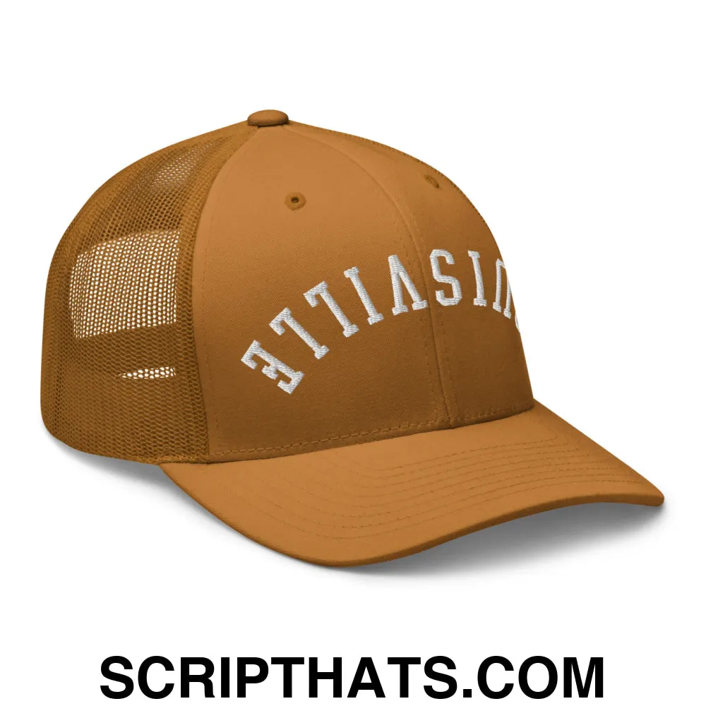 Upside Down Louisville Embroidered Mesh Trucker Hat