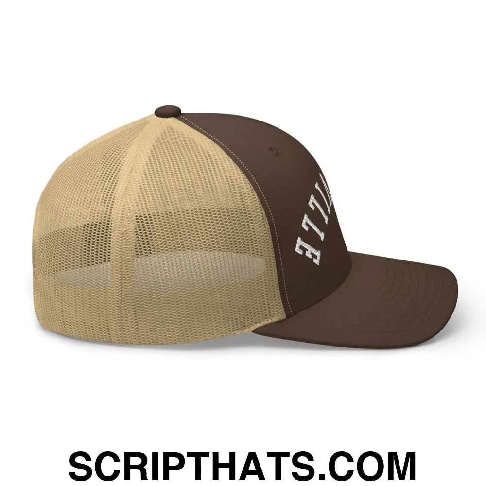 Upside Down Louisville Embroidered Mesh Trucker Hat