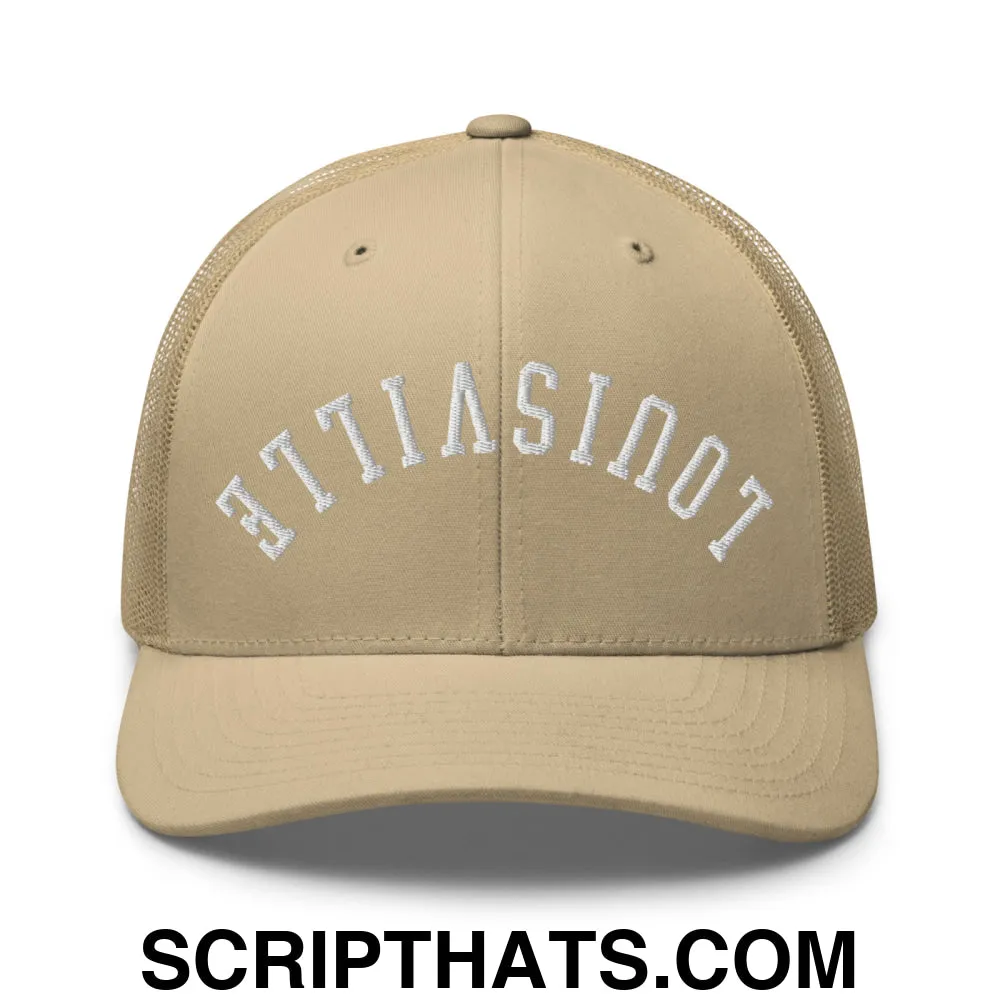 Upside Down Louisville Embroidered Mesh Trucker Hat