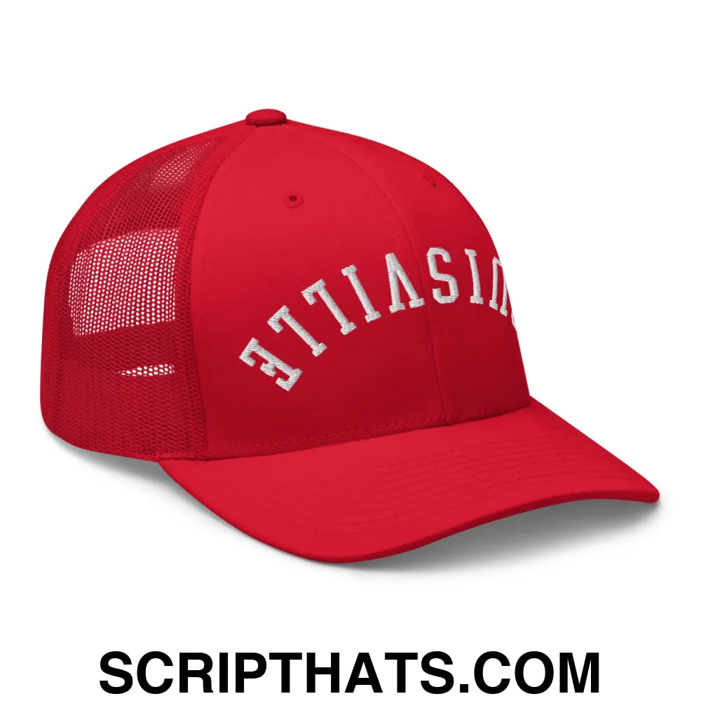 Upside Down Louisville Embroidered Mesh Trucker Hat