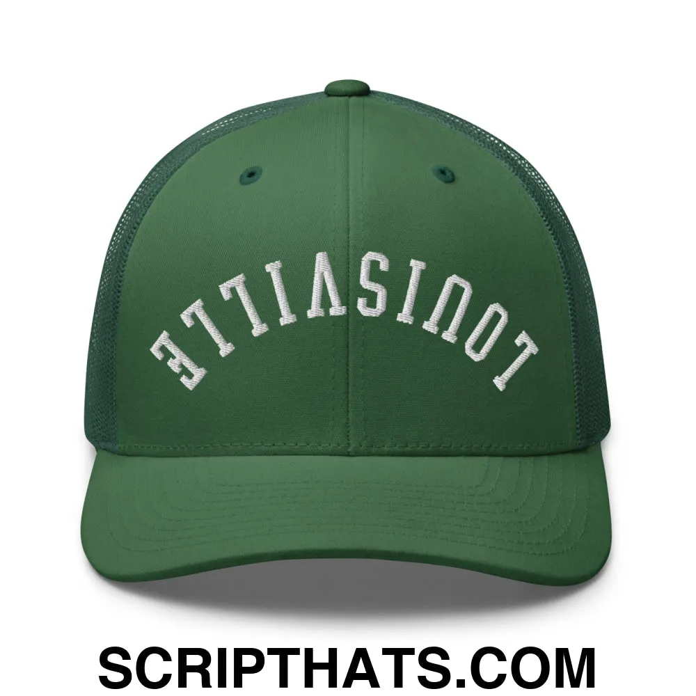 Upside Down Louisville Embroidered Mesh Trucker Hat