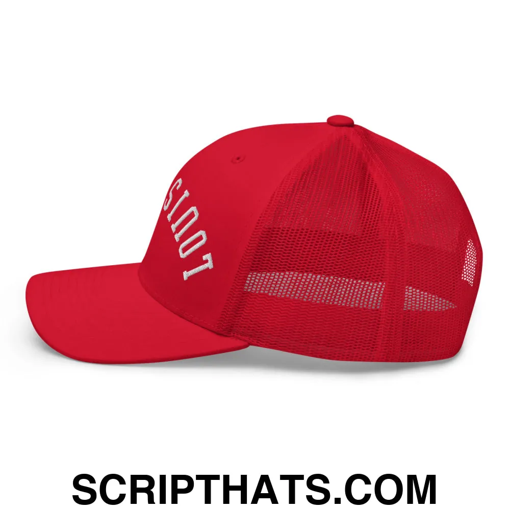 Upside Down Louisville Embroidered Mesh Trucker Hat