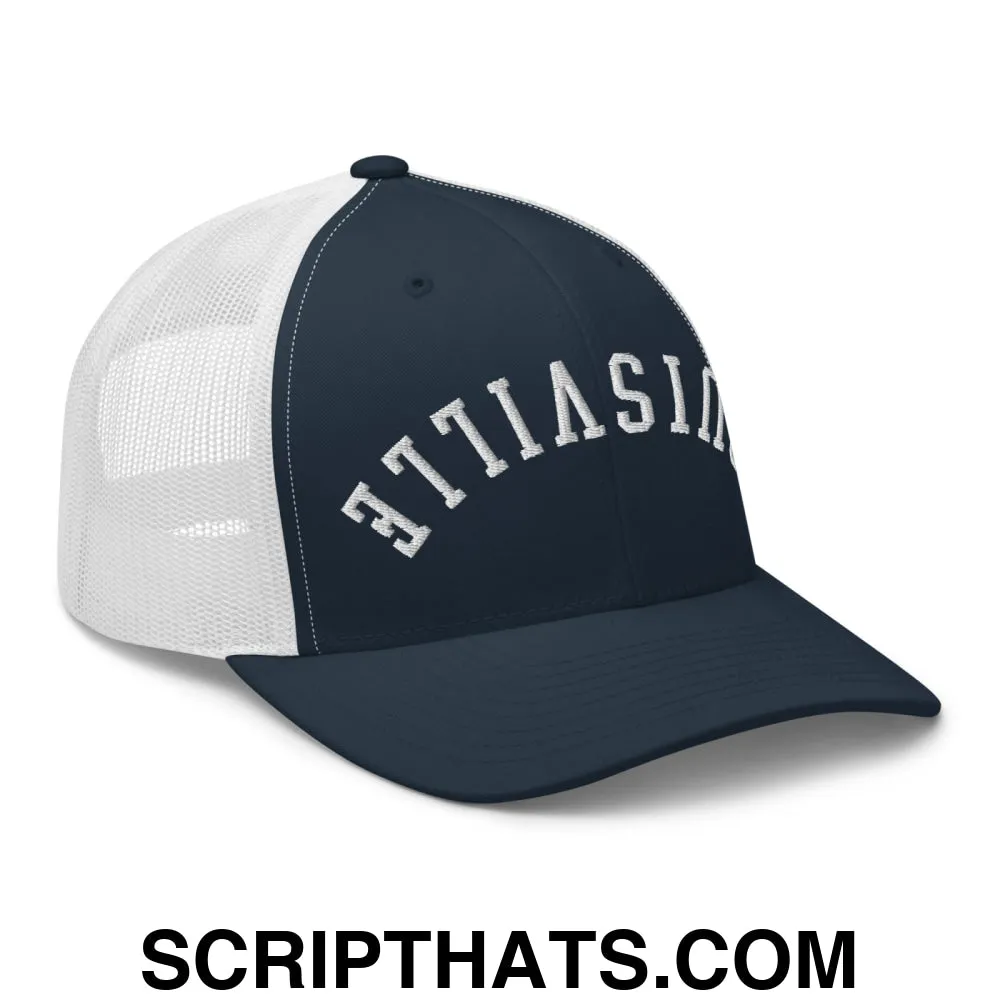Upside Down Louisville Embroidered Mesh Trucker Hat