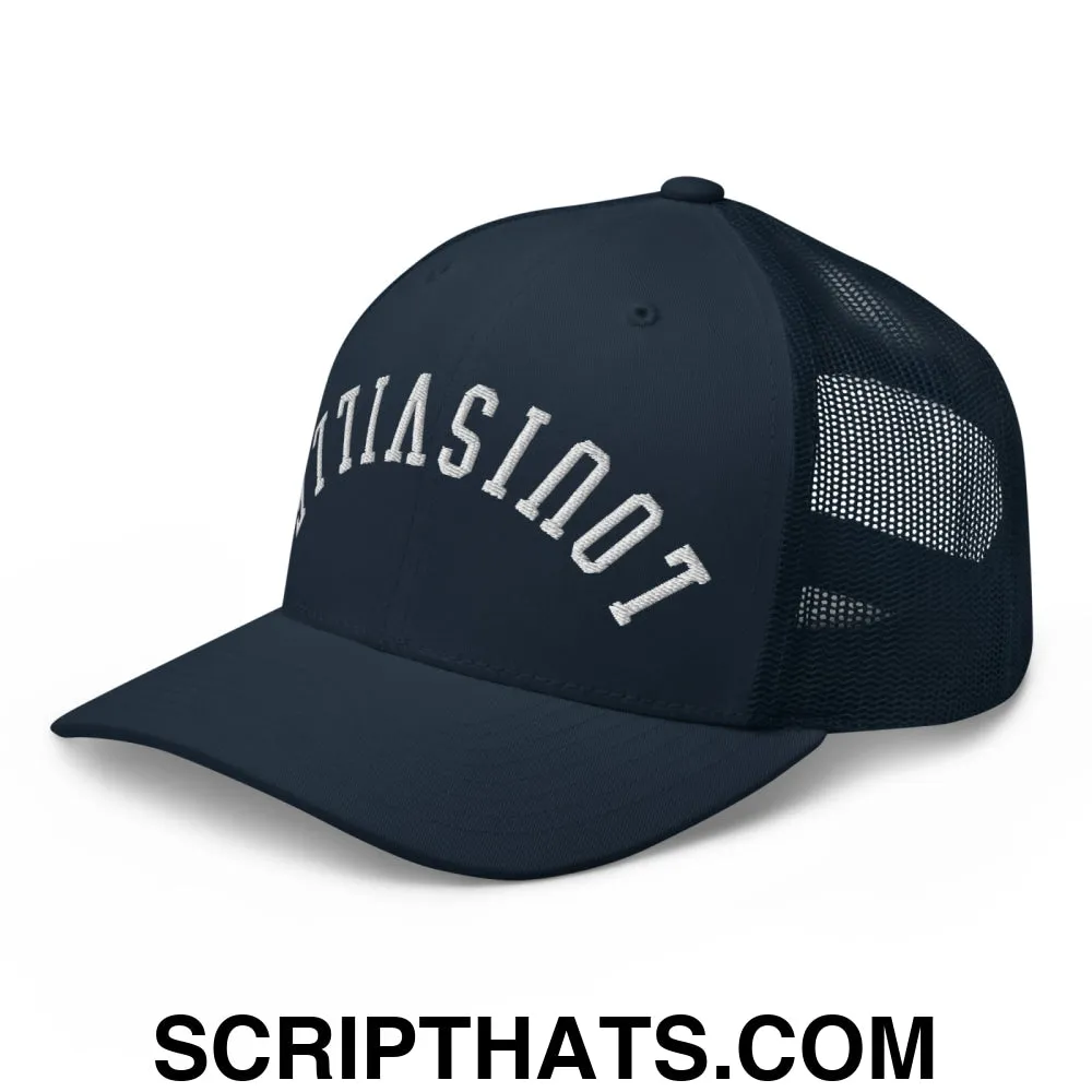 Upside Down Louisville Embroidered Mesh Trucker Hat