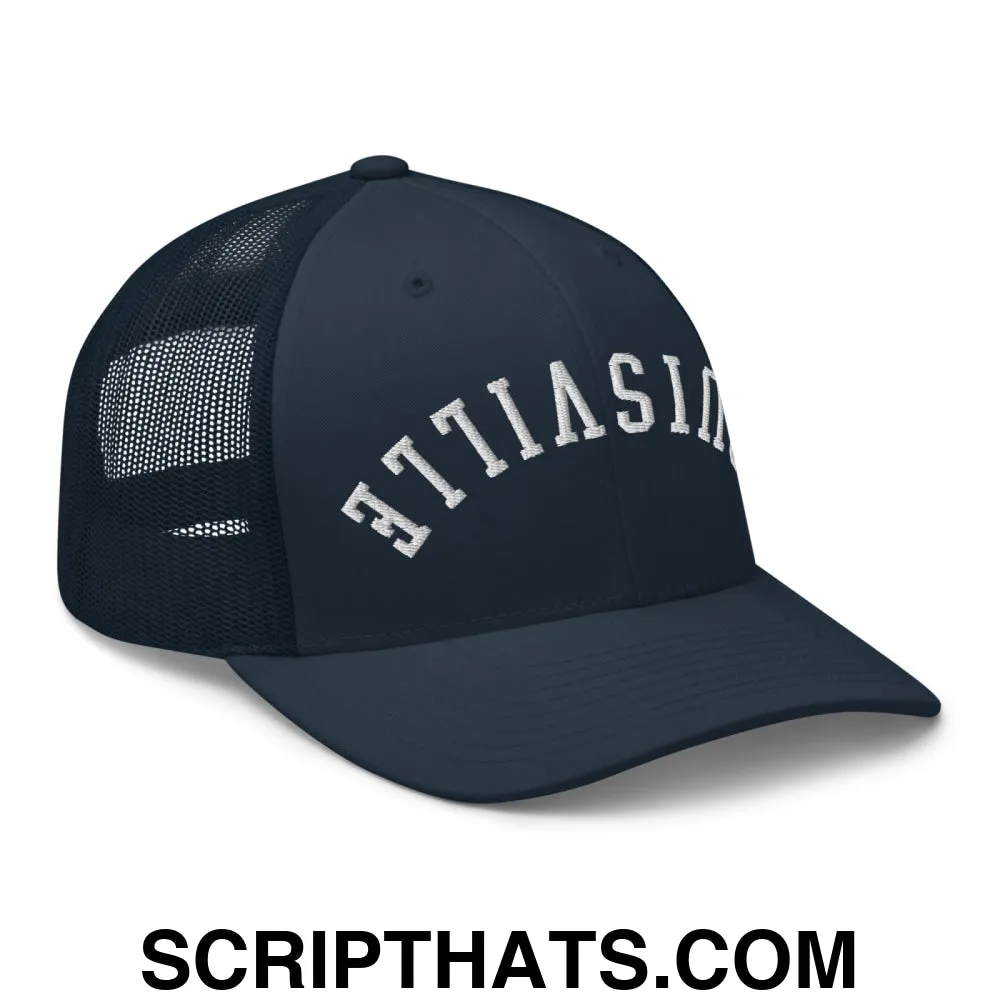 Upside Down Louisville Embroidered Mesh Trucker Hat