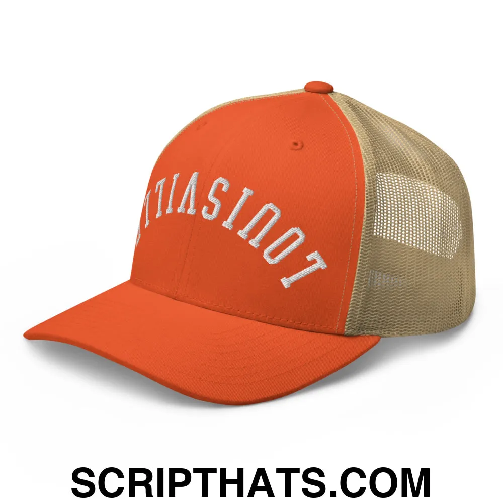 Upside Down Louisville Embroidered Mesh Trucker Hat