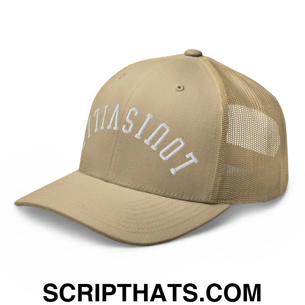 Upside Down Louisville Embroidered Mesh Trucker Hat