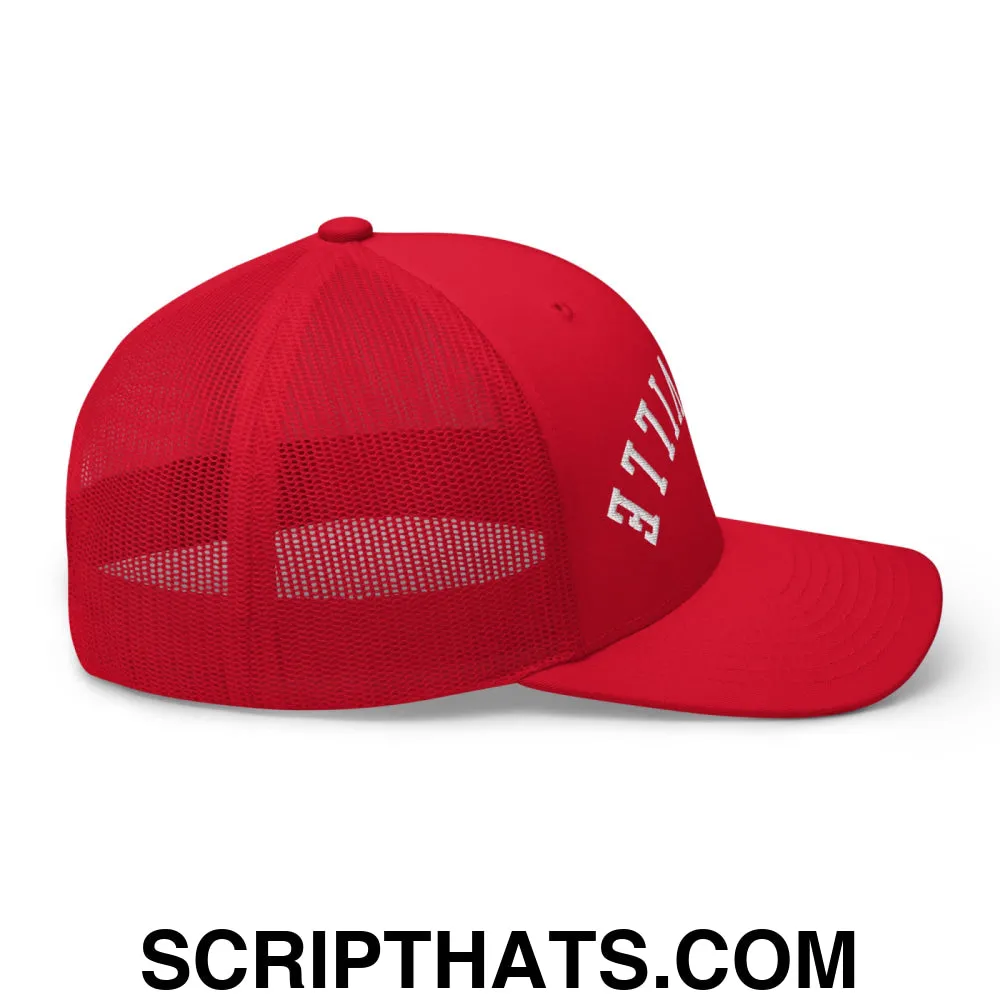 Upside Down Louisville Embroidered Mesh Trucker Hat