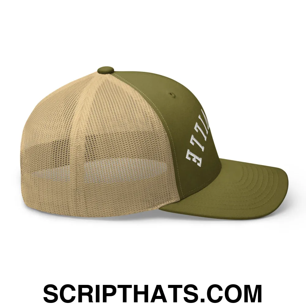 Upside Down Louisville Embroidered Mesh Trucker Hat