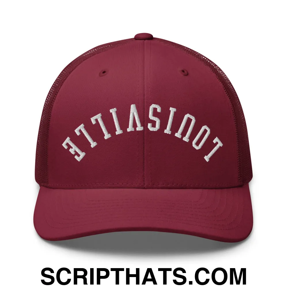 Upside Down Louisville Embroidered Mesh Trucker Hat