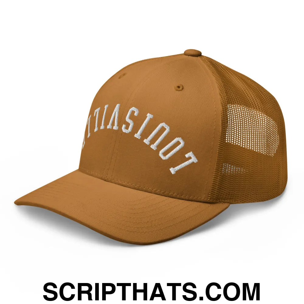 Upside Down Louisville Embroidered Mesh Trucker Hat