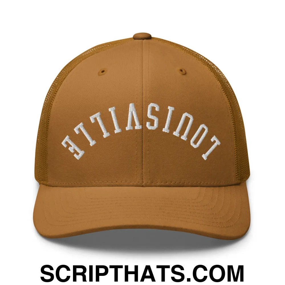 Upside Down Louisville Embroidered Mesh Trucker Hat