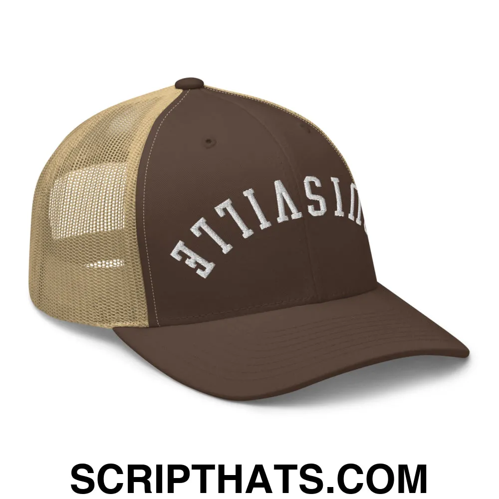 Upside Down Louisville Embroidered Mesh Trucker Hat