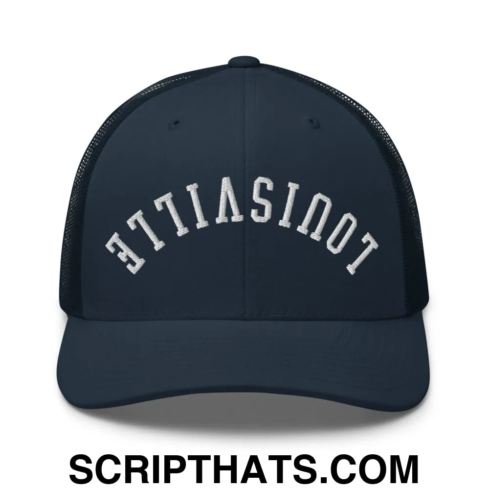 Upside Down Louisville Embroidered Mesh Trucker Hat