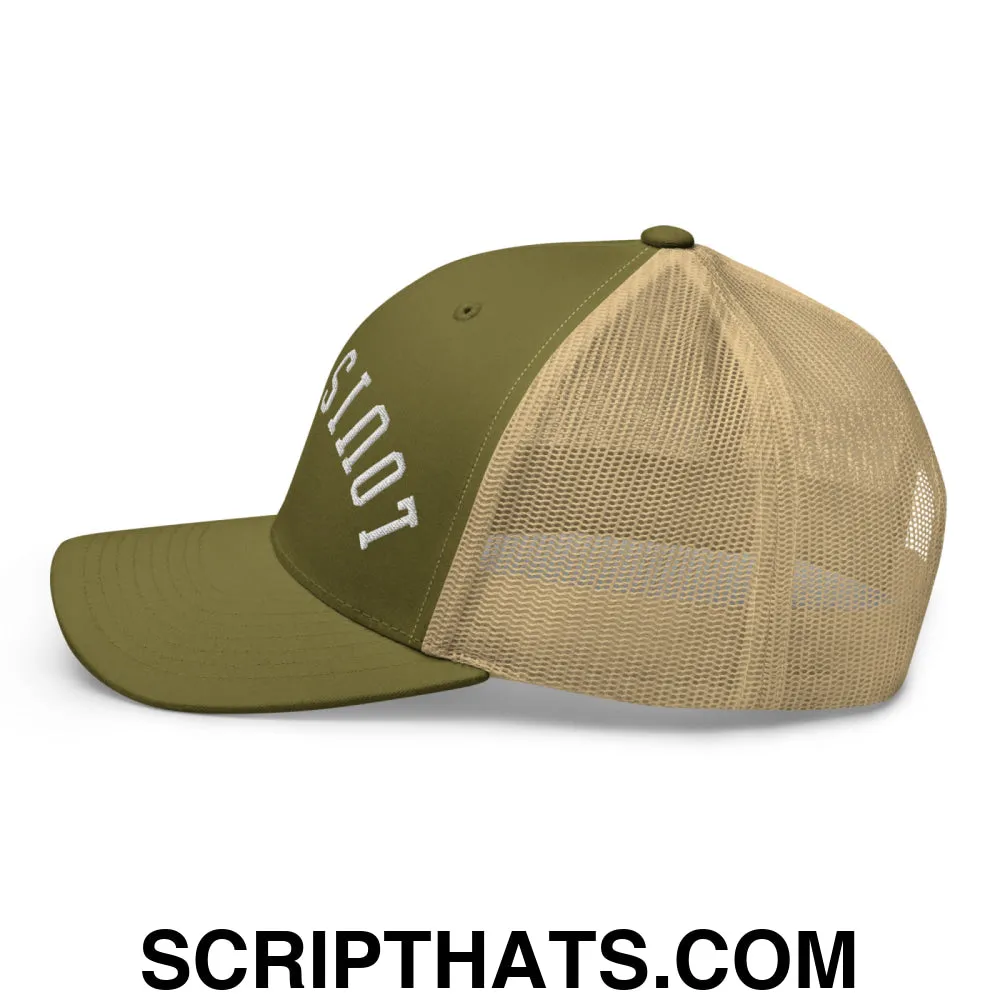 Upside Down Louisville Embroidered Mesh Trucker Hat