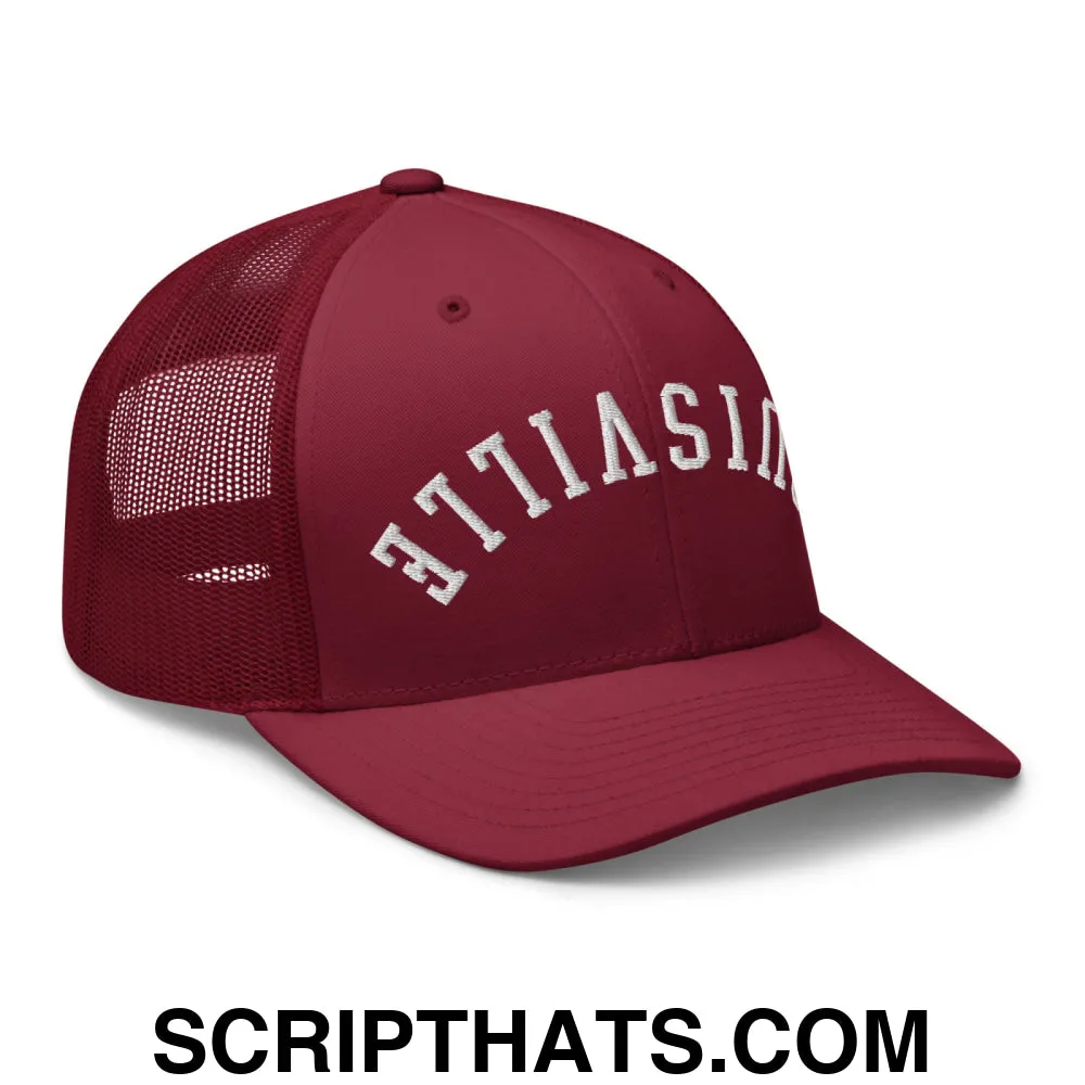 Upside Down Louisville Embroidered Mesh Trucker Hat