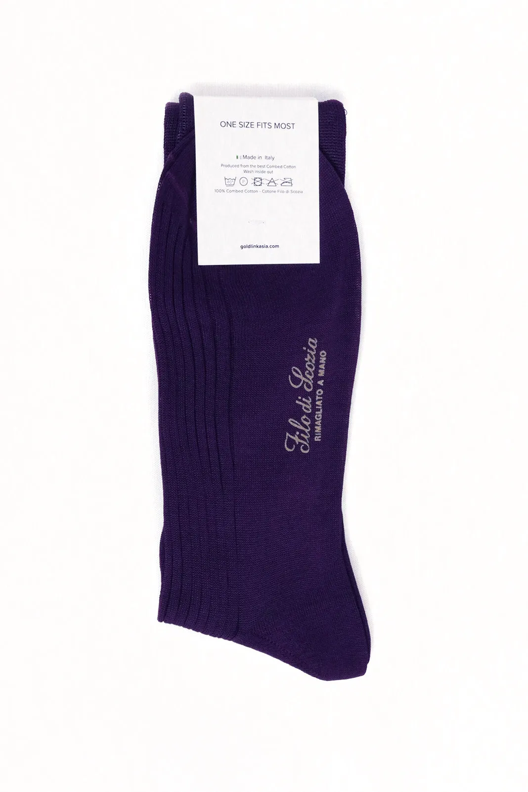 Valentina Combed Cotton Ribbed Socks