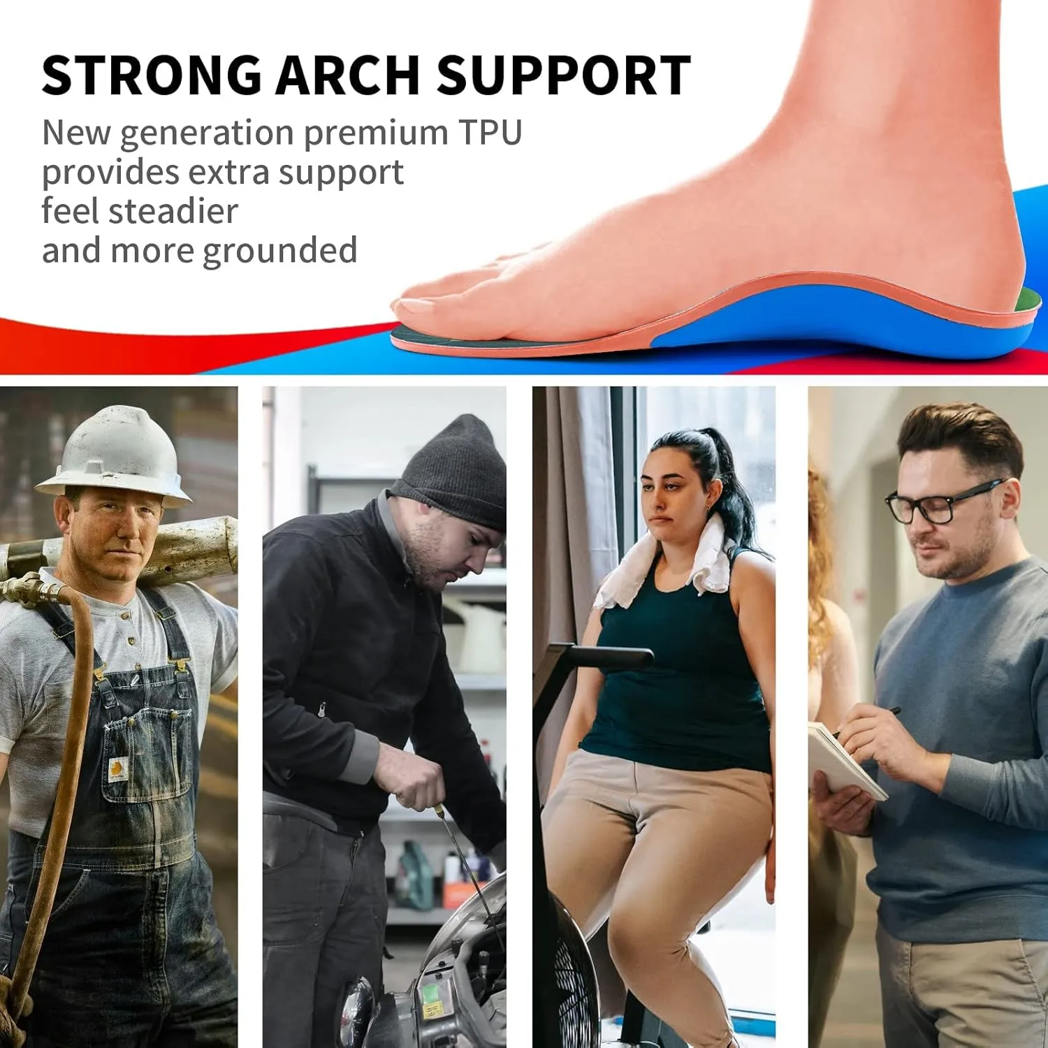 VALSOLE Plantar Fasciitis Orthotic Shoe Inserts,Athletic Running Insoles for Women and Men,Arch Support Gel Comfort Shoe Insoles,Relieve Fallen Arch,Flat Feet,metatarsalgia,Pronation,Heel Pain…