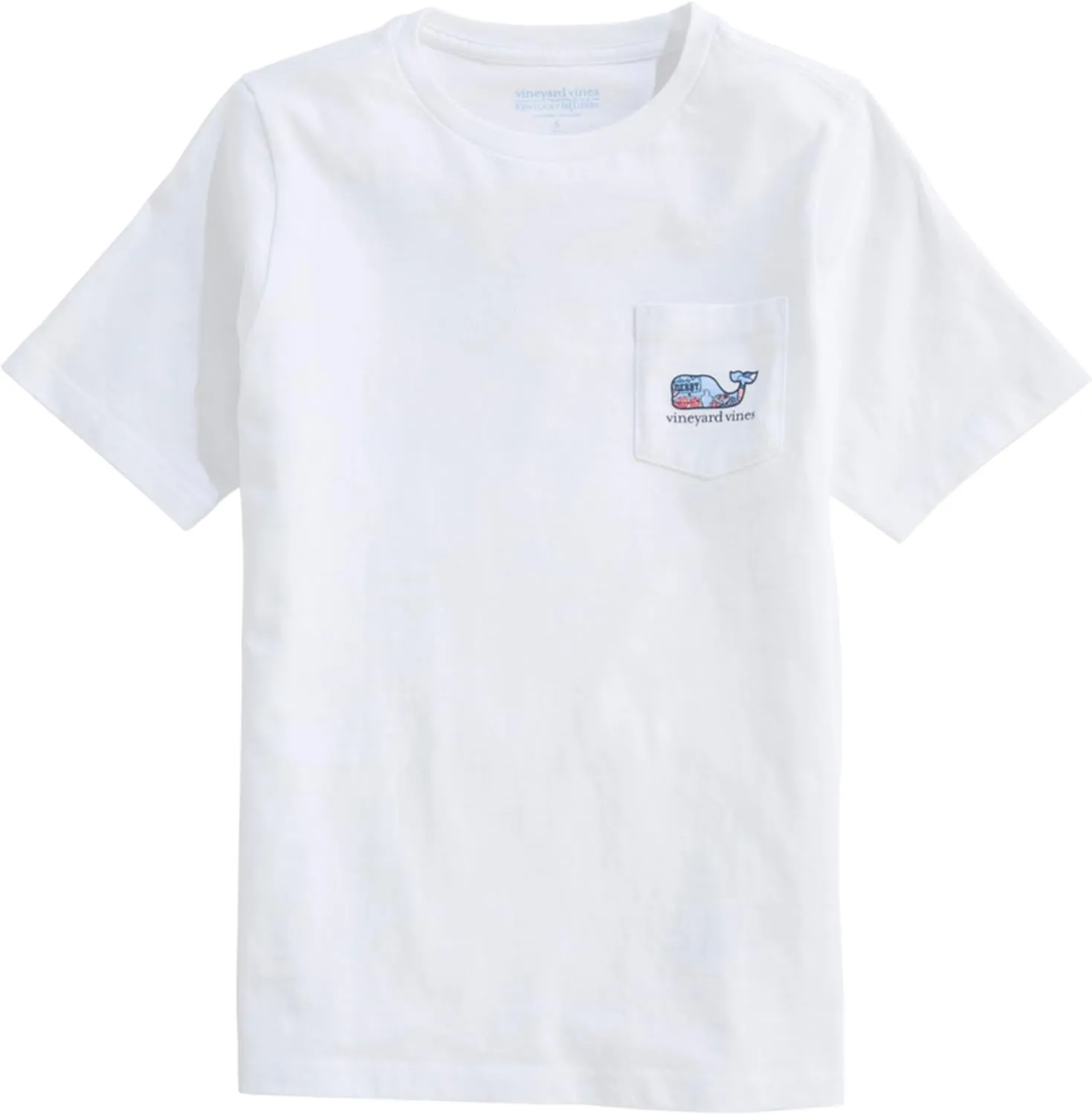 vineyard vines Boys' Kentucky Derby Sticker Whale Fill Short-Sleeve Pocket Tee