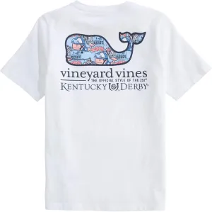 vineyard vines Boys' Kentucky Derby Sticker Whale Fill Short-Sleeve Pocket Tee