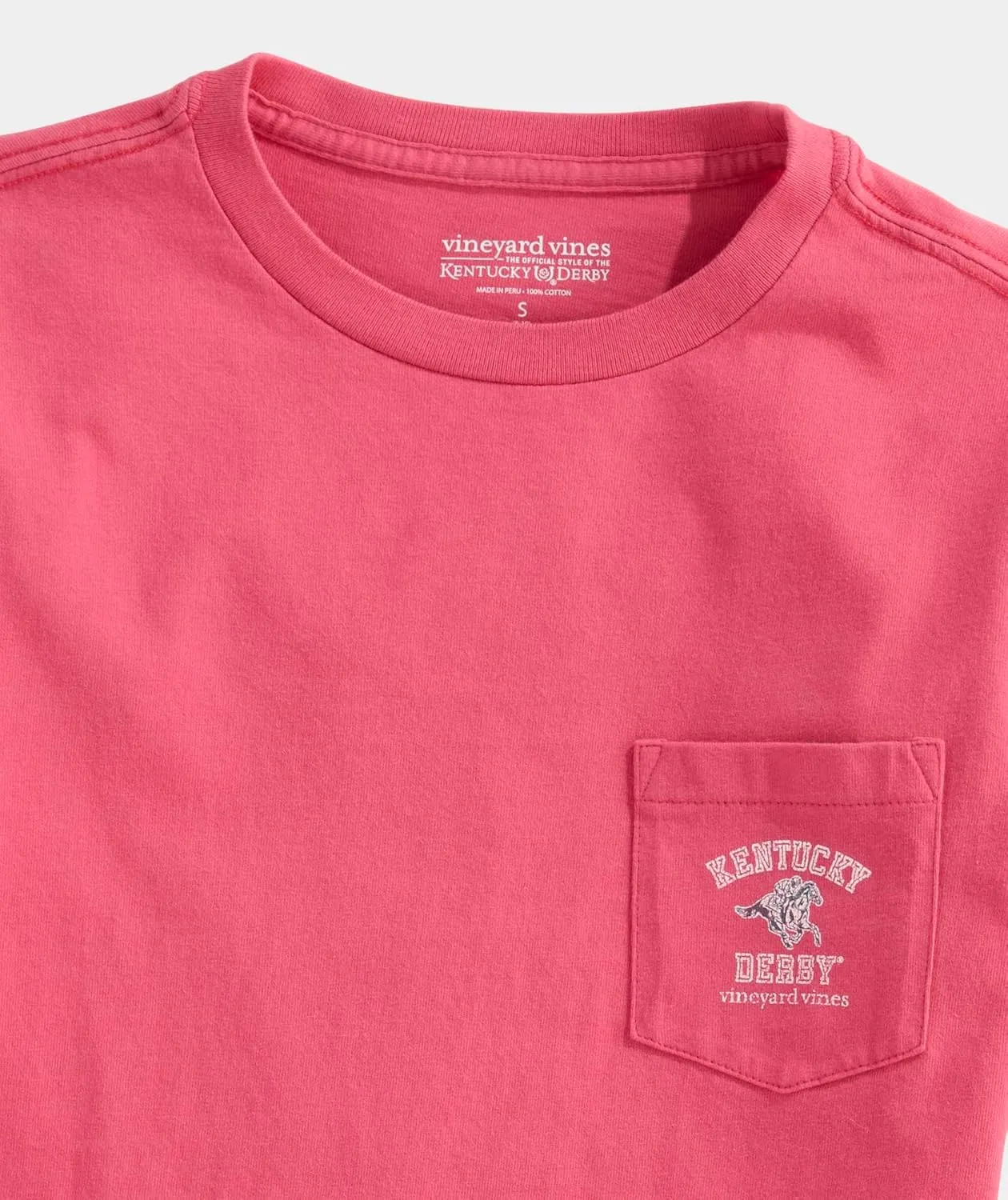 vineyard vines Boys' Kentucky Derby Varsity Text Short-Sleeve Pocket Tee