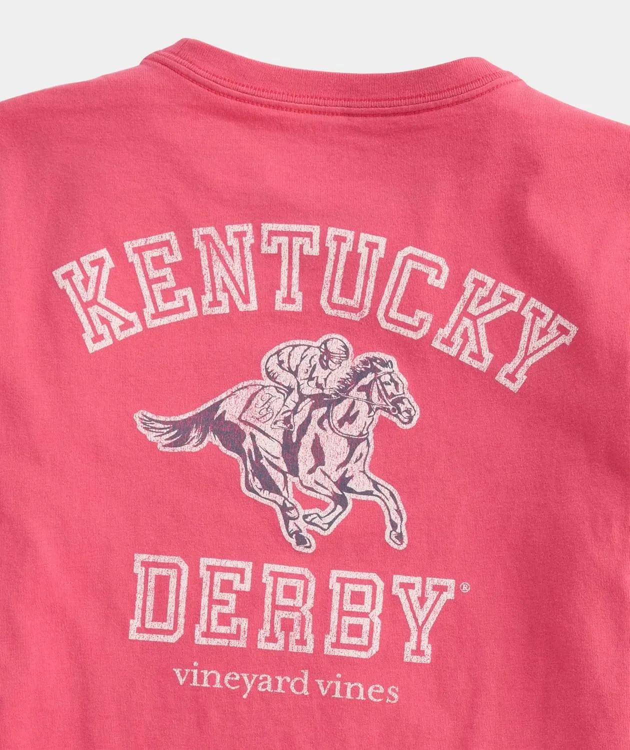 vineyard vines Boys' Kentucky Derby Varsity Text Short-Sleeve Pocket Tee