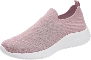 Walking Shoes Women Comfort Slip On Walking Shoes Casual Comfortable Lightweight Breathable Mesh Sock Shoe