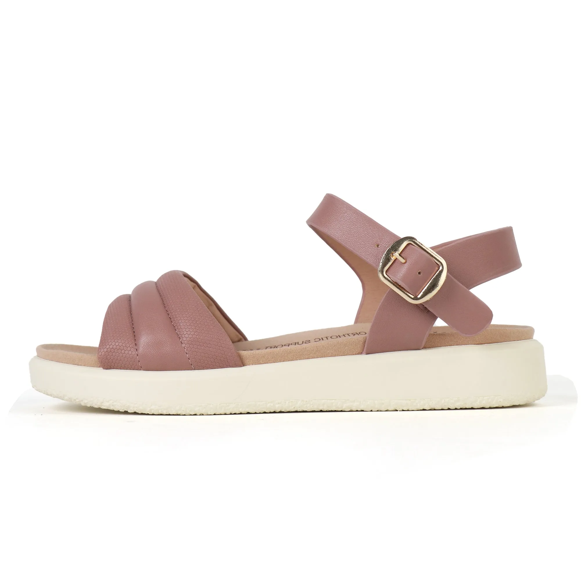 White Arch Support Sandals-Katie